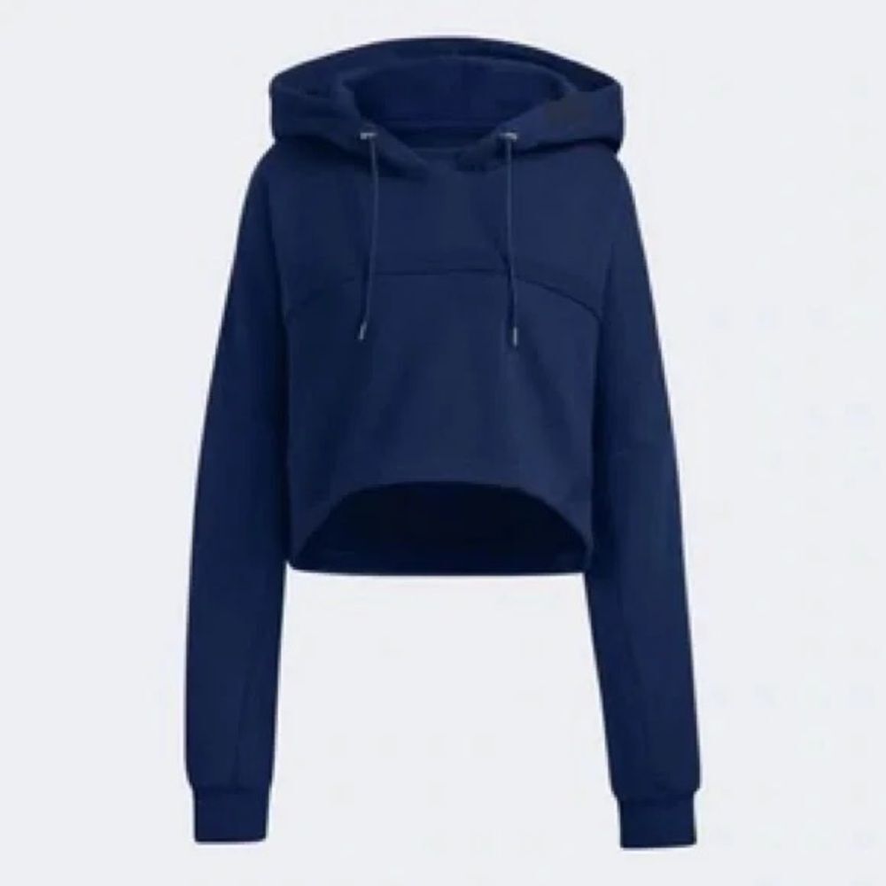 Adidas x Ivy Park Blue Hooded Shrug sweater - Picture 3 of 10